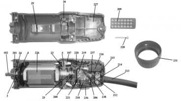 Motor für Super 3000 / 1300-2-TD