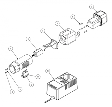 Motor für Equi Akku Perfekt und Akku Perfekt / 1600-3