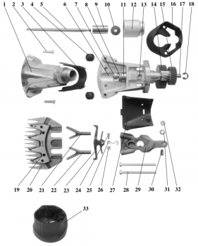 Scherkopf V Kombi SR 250 / 1400-1-TD