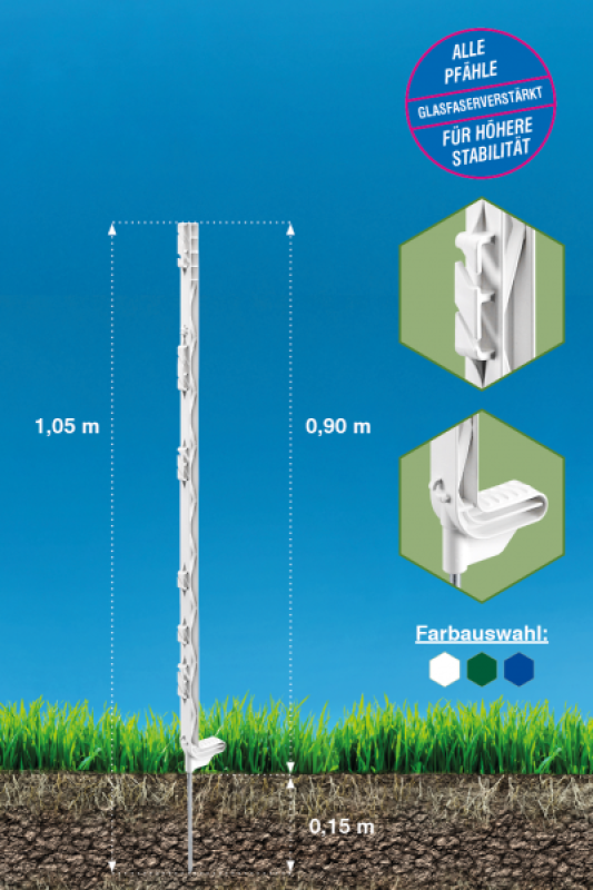 Weidezaunpfahl WZ 2100/110 